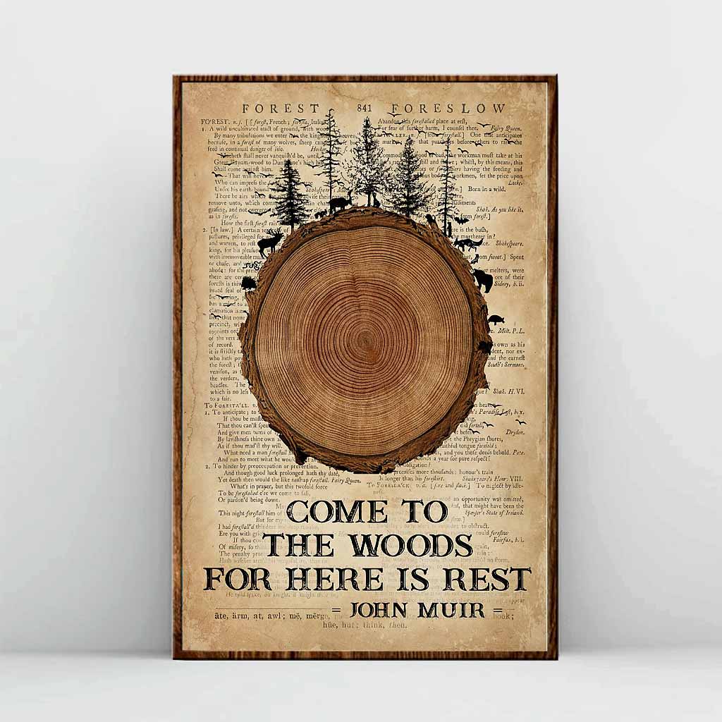 Come To The Woods    Camping Poster 112021  Poster Art Idea  Wall Art Idea