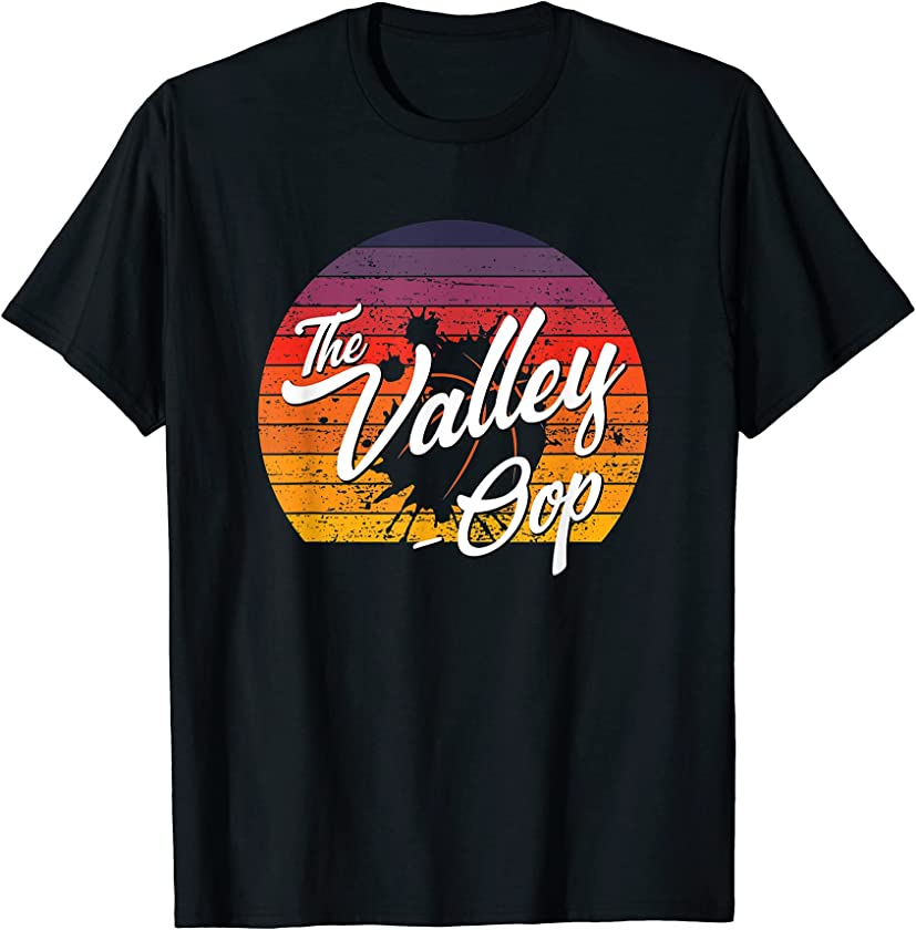 Vintage The Valley Oop Phoenix Basketball Sunset Basketball T-Shirt