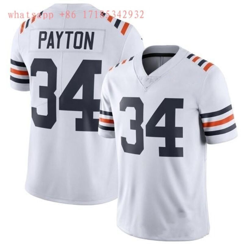 Chicago Bears Walter Payton #34 NFL 2020 White Jersey Jersey