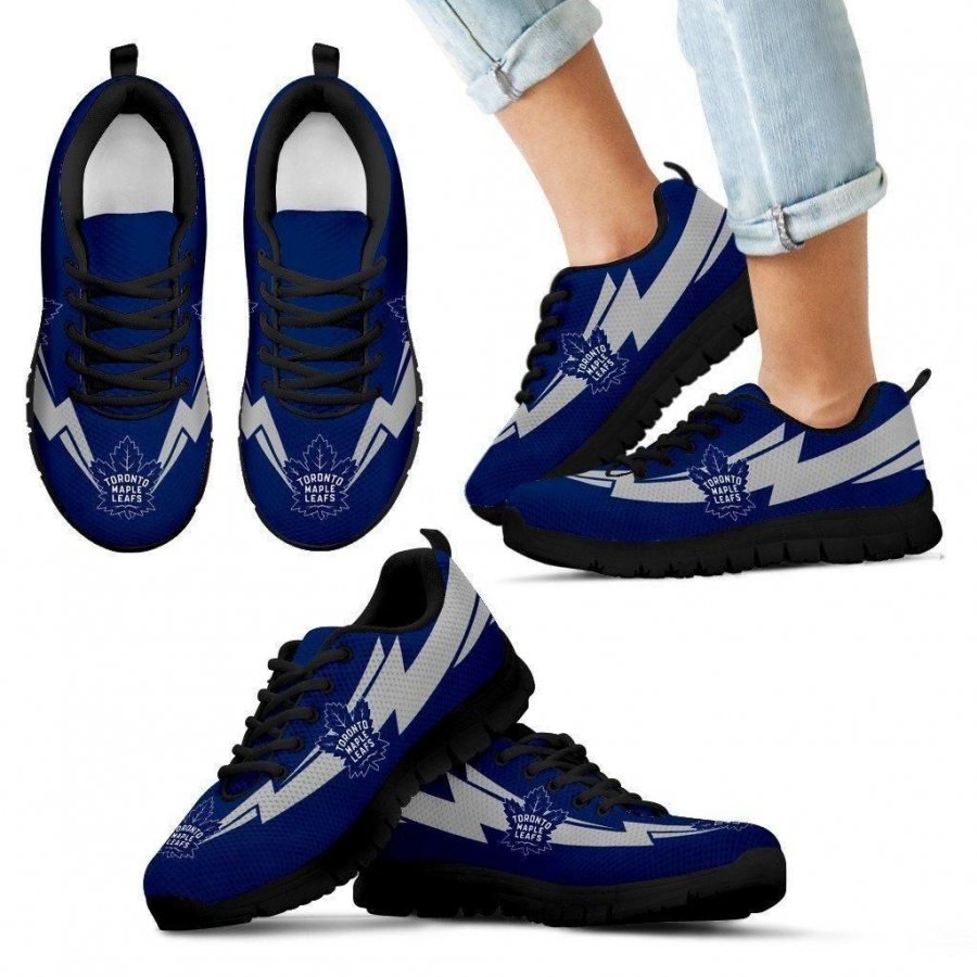 Three Amazing Good Line Charming Logo Toronto Maple Leafs Sneakers #928