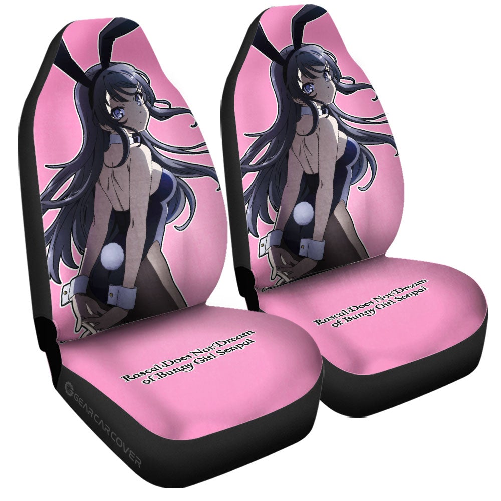 Mai Sakurajima Car Seat Covers Custom Bunny Girl Senpai Anime Gifts For Fans