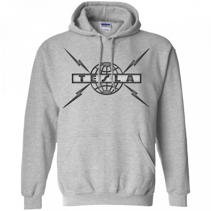 Tesla Band Pullover Hoodie – Happy Spring Tee