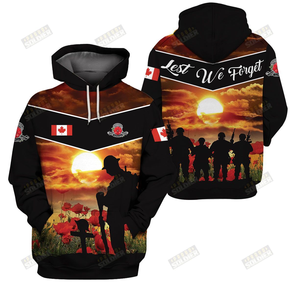 3D Apparel “Canada Veterans – Lest We Forget” X8