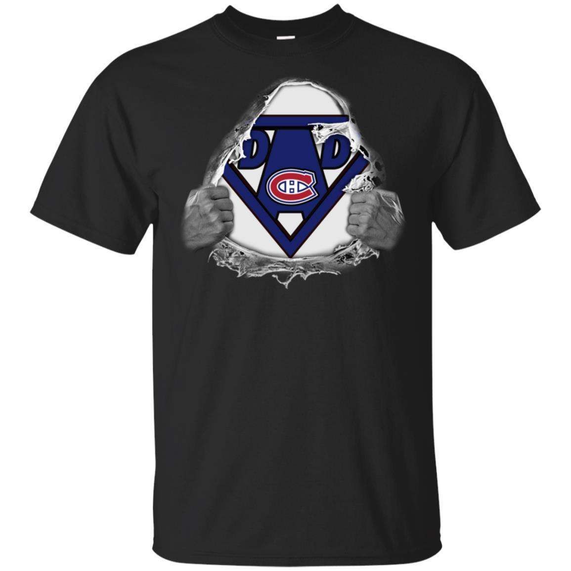 Dad Superman Fan Of Montreal Canadiens Hockey T-Shirt VA06