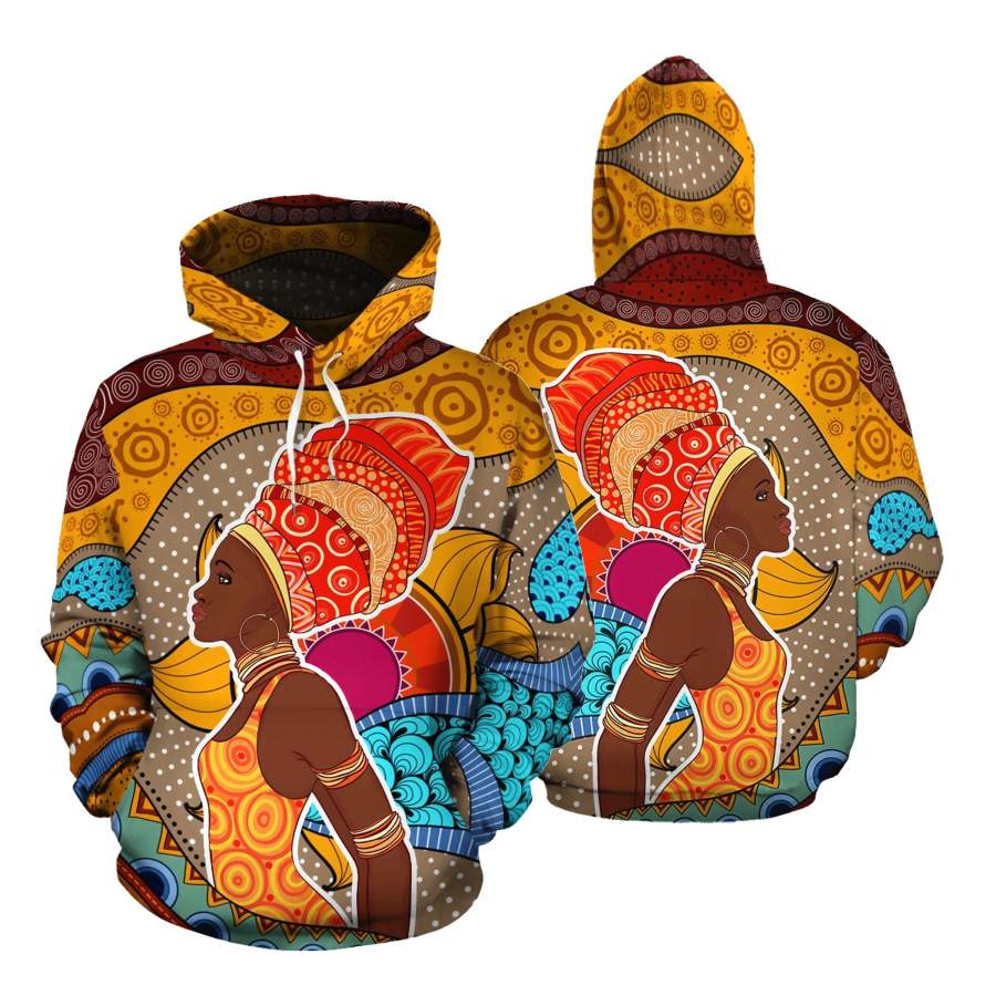 African Hoodie – African Figure Drawing Hoodie