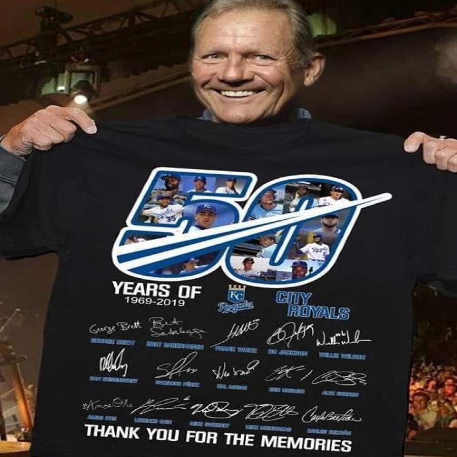 50 Years of Kansas City Royals Players Signed Shirt Best Tee 2020