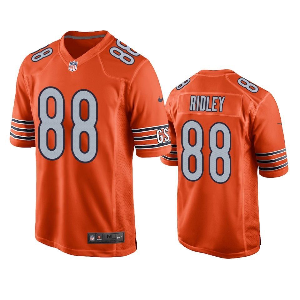 Chicago Bears Riley Ridley 2019 NFL Draft Orange Game Jersey