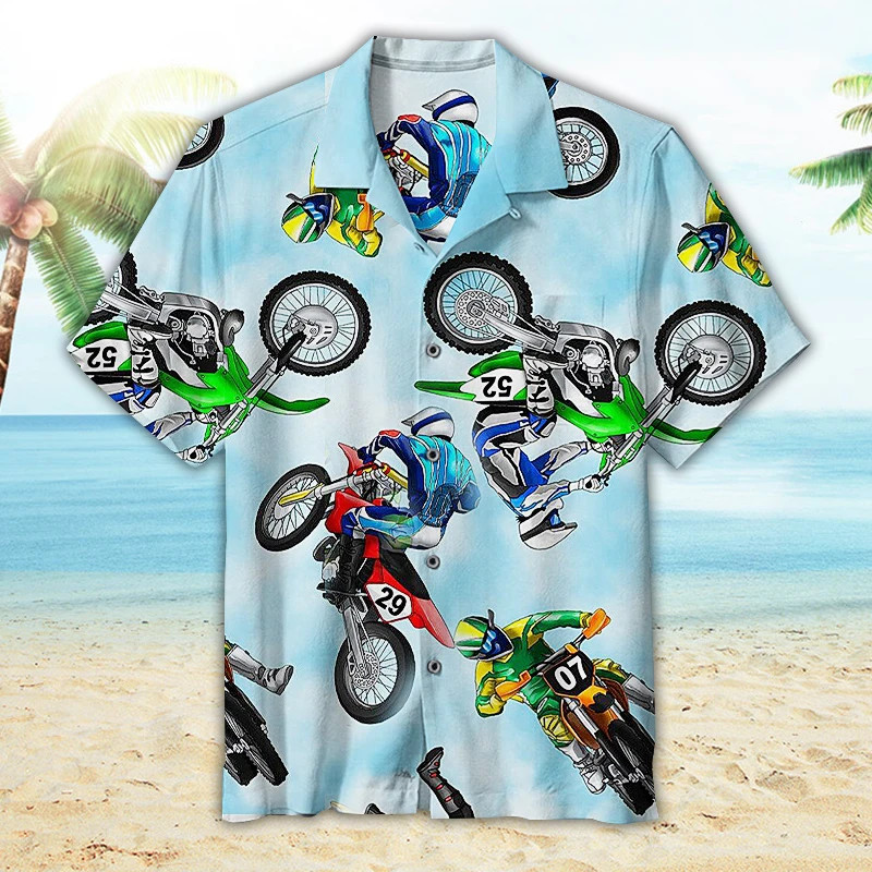 Motocross Hawaii Shirt Unisex Adult Ha67166