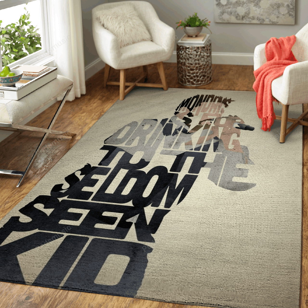 Guy Garvey – Elbow. – Music Artwork Art For Fans Area Rug Carpet