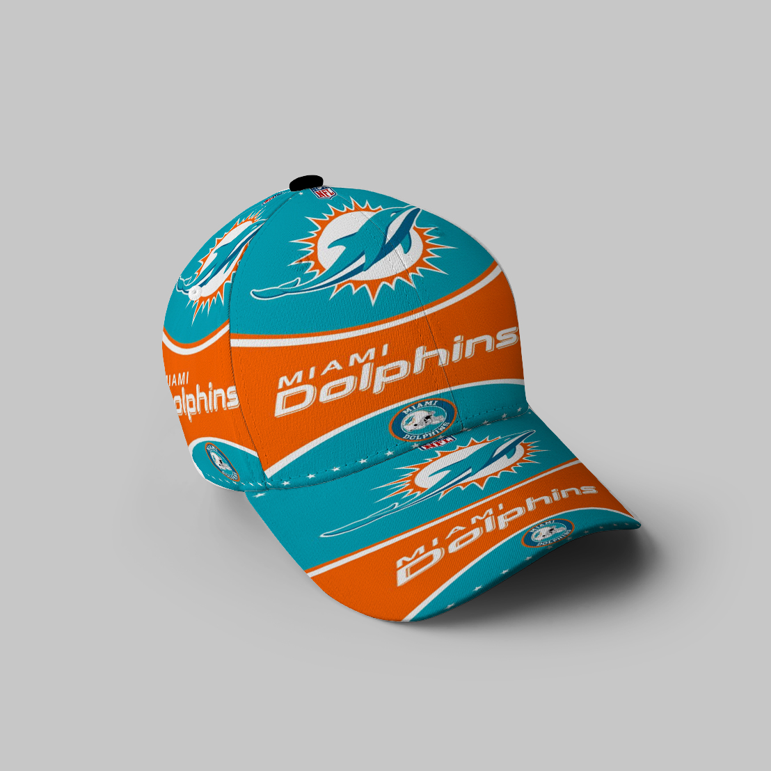 Miami Dolphins Logo 13 3D Printing Baseball Cap Classic Hat