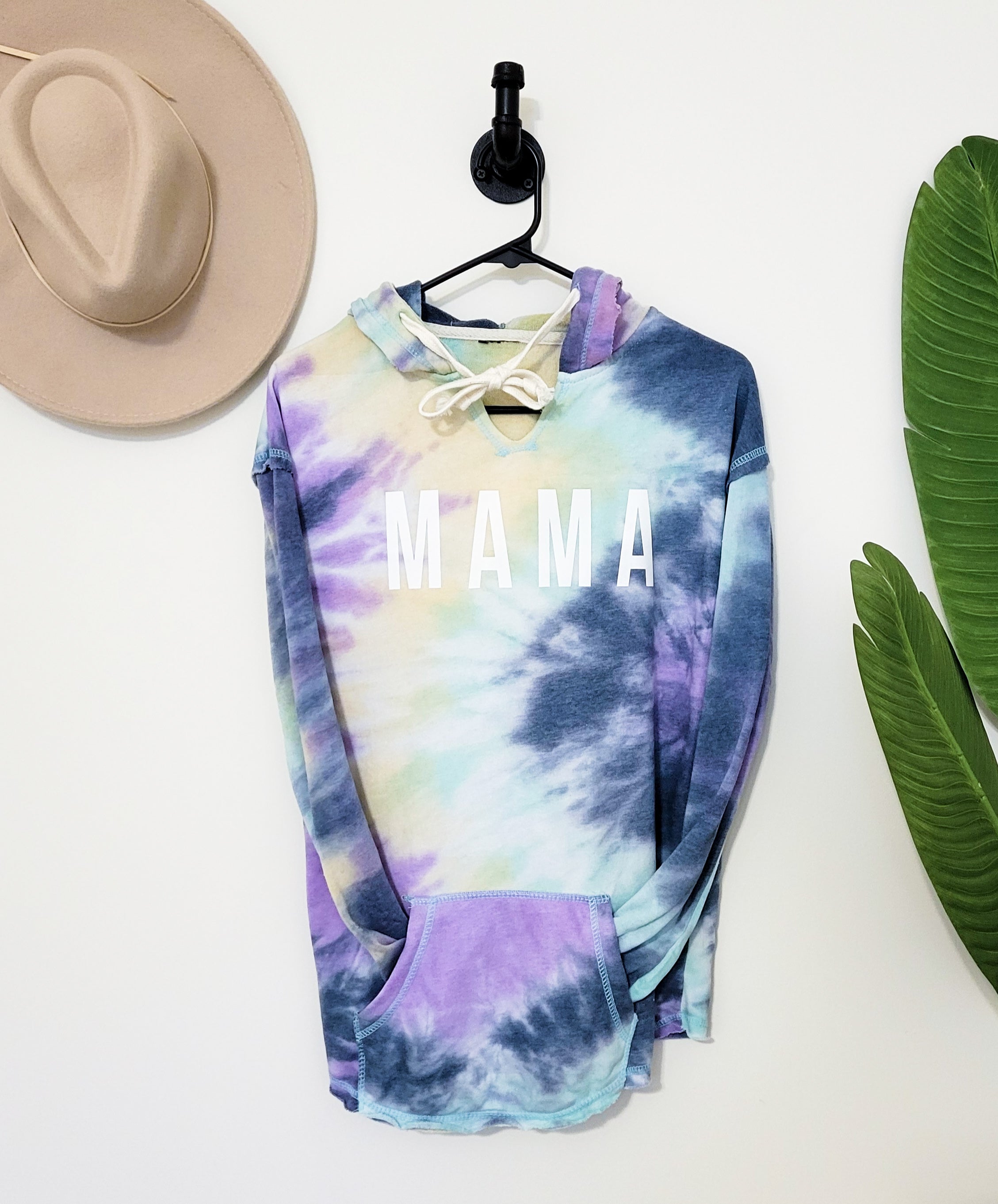 Tie Dye Mama Terry Hoodie