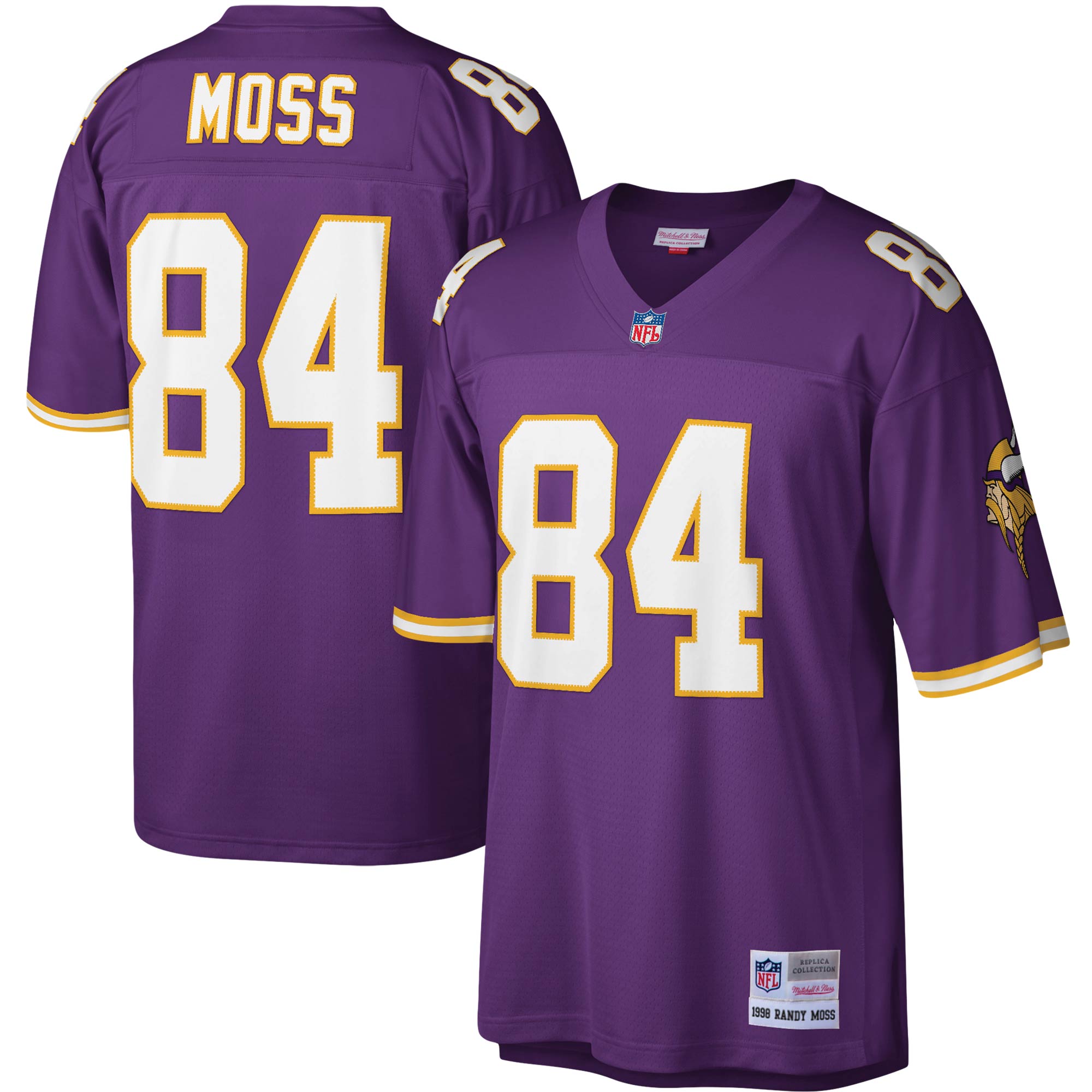 Men’s Minnesota Vikings Randy Moss Mitchell & Ness Purple Legacy Jersey