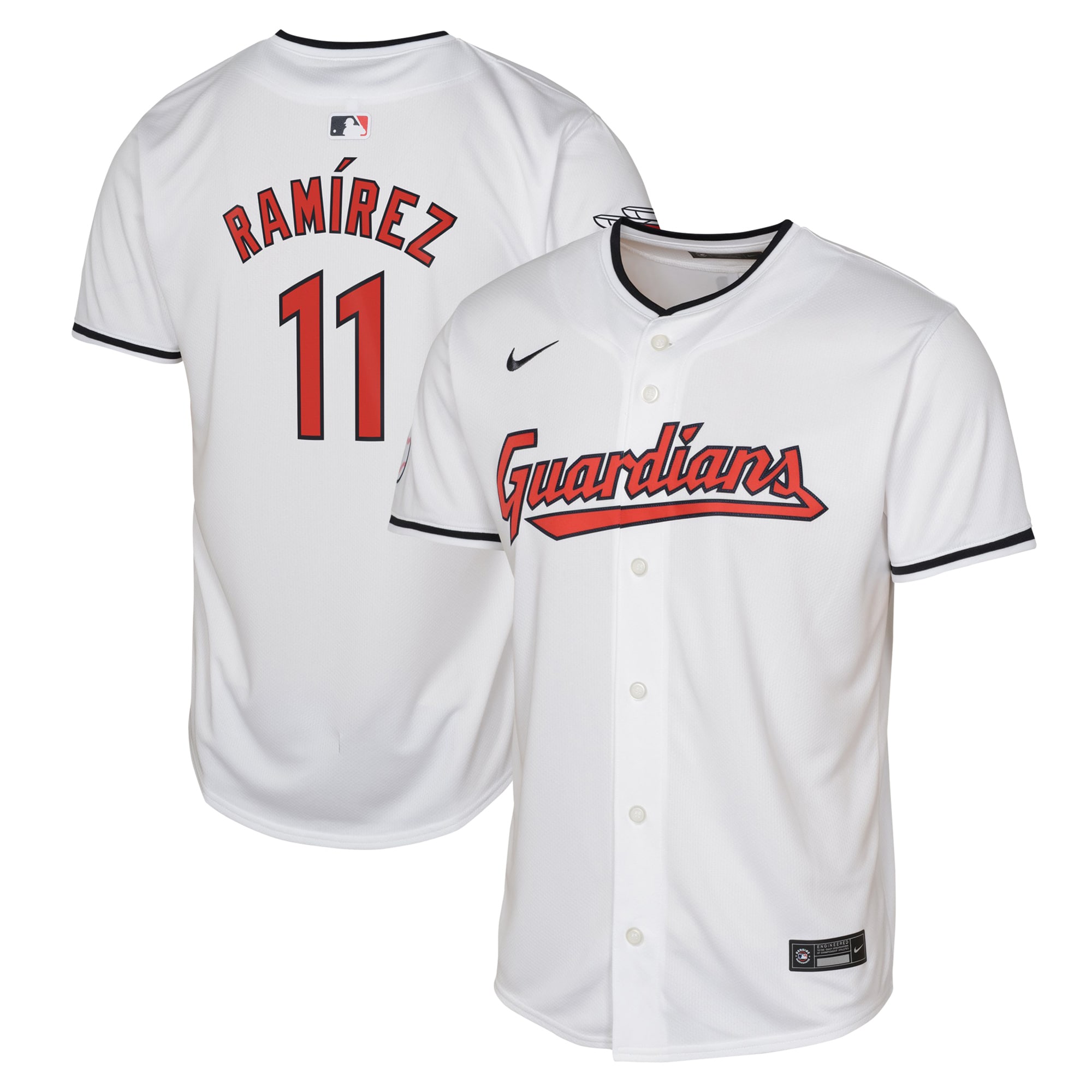 Jose Ramirez Cleveland Guardians Youth Home Limited Player Jersey – White