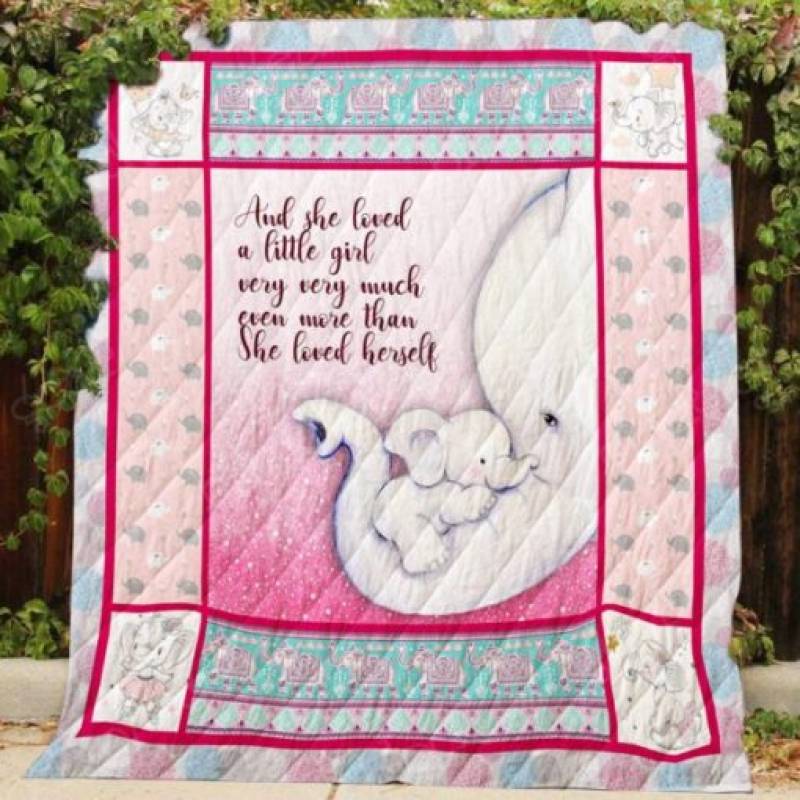 And she loved a little girl very very much elephant quilt – maria