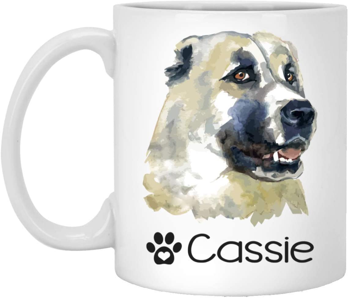 Personalized Central Asian Shepherd Dog Mug – Pet Owner Gifts For Women – Gifts For Dog Lover – Central Asian Shepherd Mom Dad Mugs – Dog Cups 11Oz