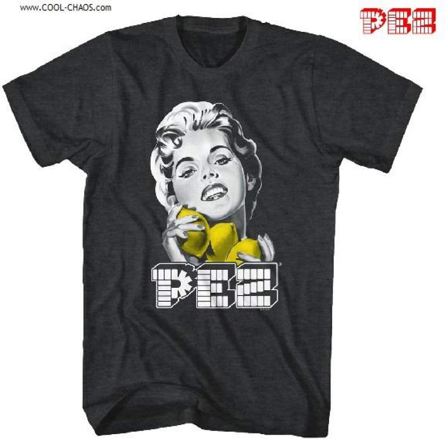 PEZ T-Shirt / Retro Candy Lemon Pez Candy Pin-up Girl Tee