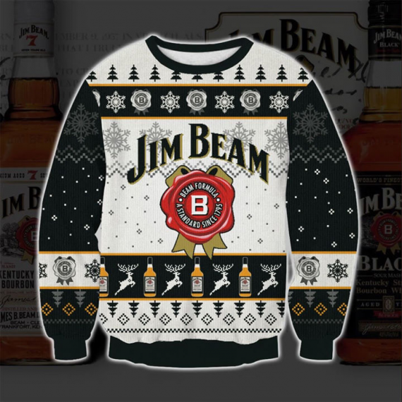 Christmas Gift For Gift For Jim Beam Lover Jim Beam Ugly Christmas Sweater Hg