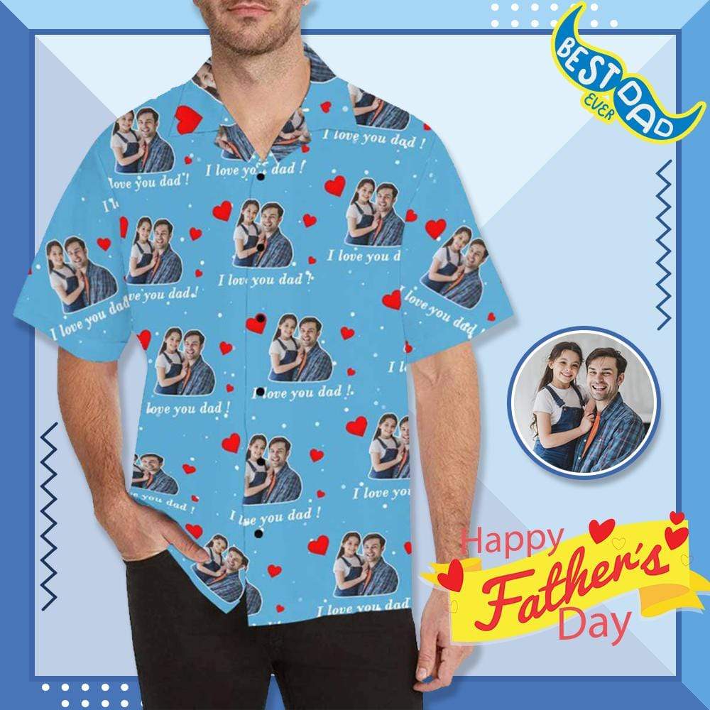 Custom Photo All Over Print Hawaii Shirt Ha98177