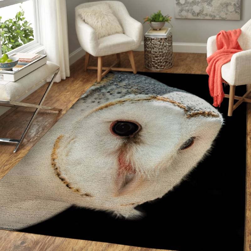 White Owl – Animals Area Rug Carpet