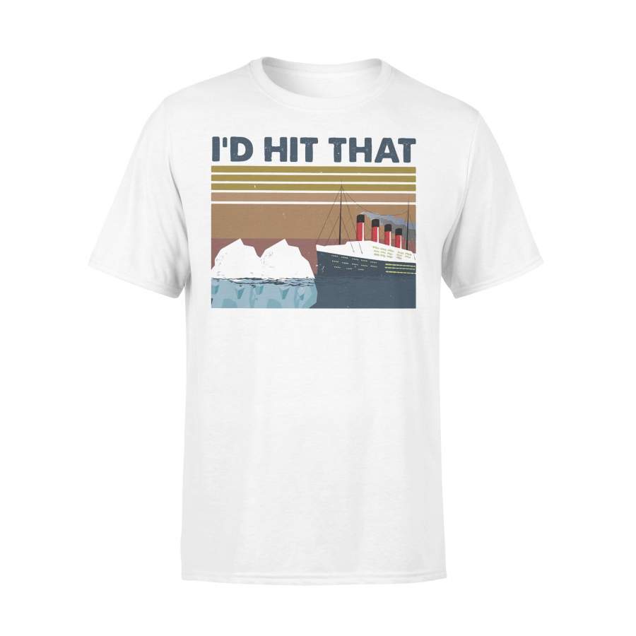 Ice Breaker Ship I’d Hit That Vintage Retro T-shirt