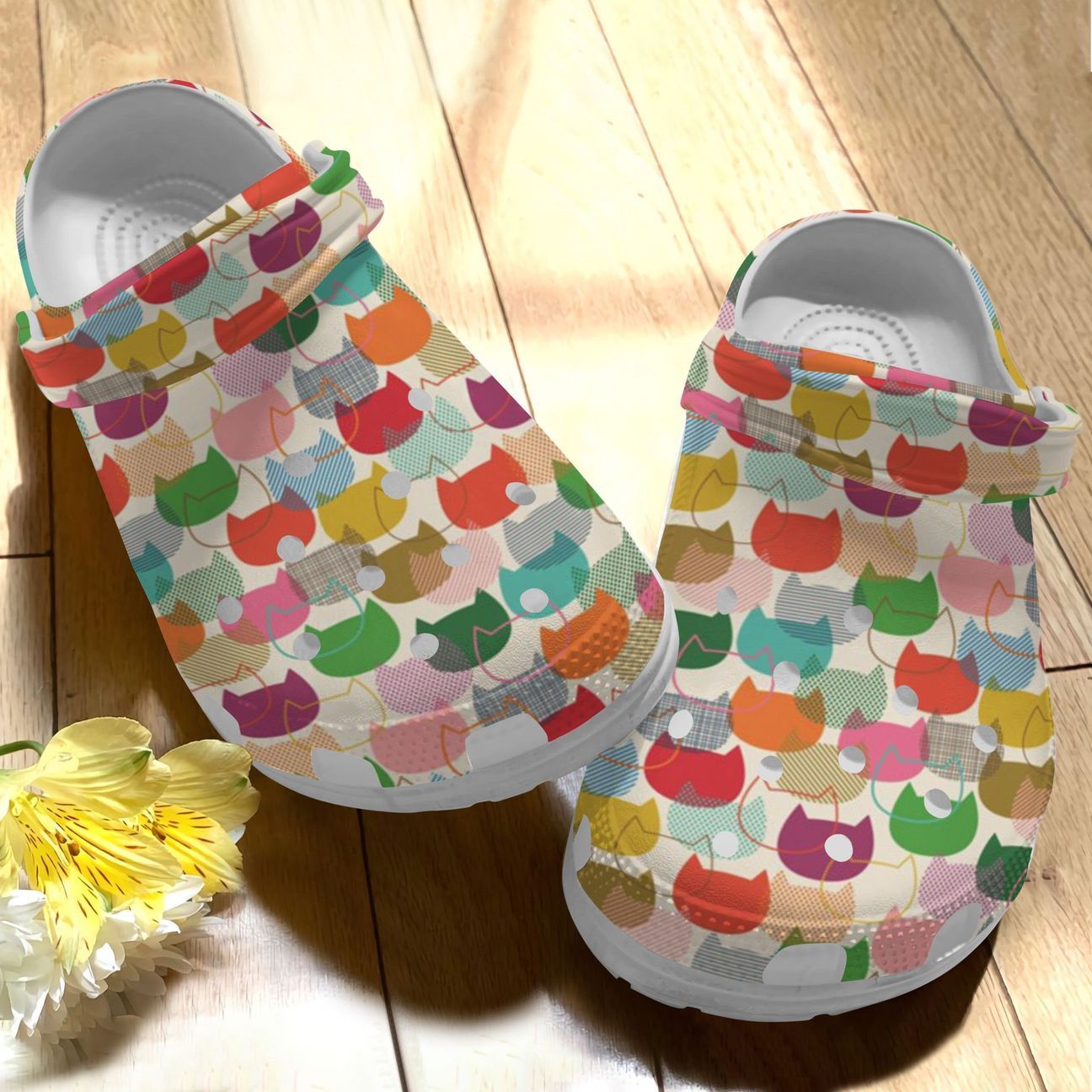 Cat Personalize Clog, Custom Name, Text, Fashion Style For Women, Men, Kid, Print 3D Colorful