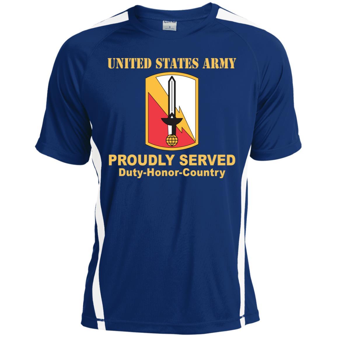 US ARMY 21ST SIGNAL BRIGADE- Proudly Served T-Shirt On Front For Men ...