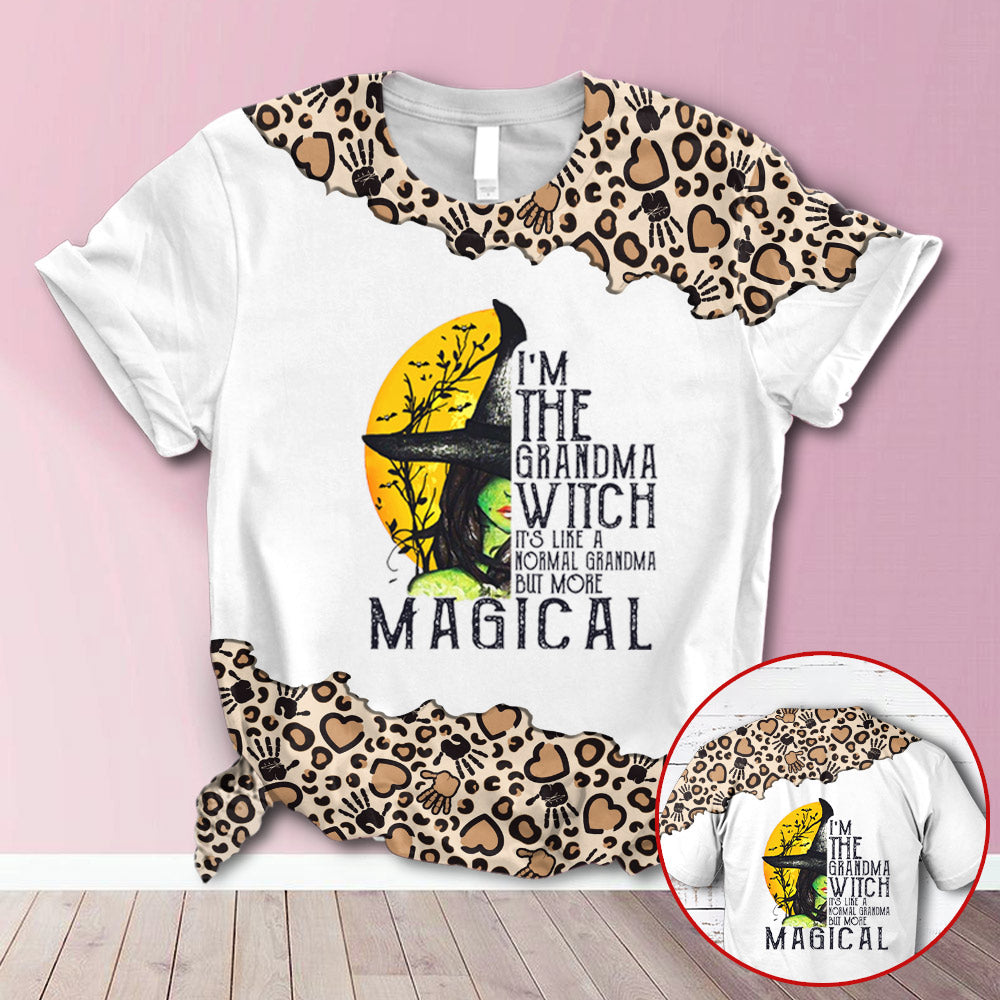 Personalized Grandma Witch More Magical Leopard All Over Print Shirts For Grandma Hn98 Trhn