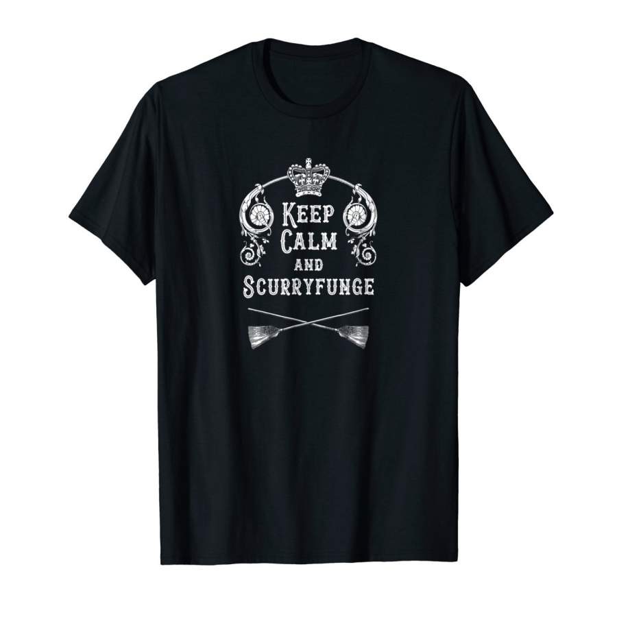 Keep Calm And Scurryfunge Vintage Retro Style T-Shirt Men Fashion Cotton T-Shirts