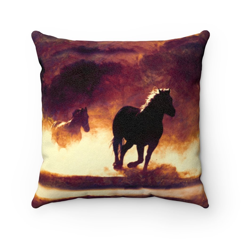 Wild Horses Graphic Pillowcase