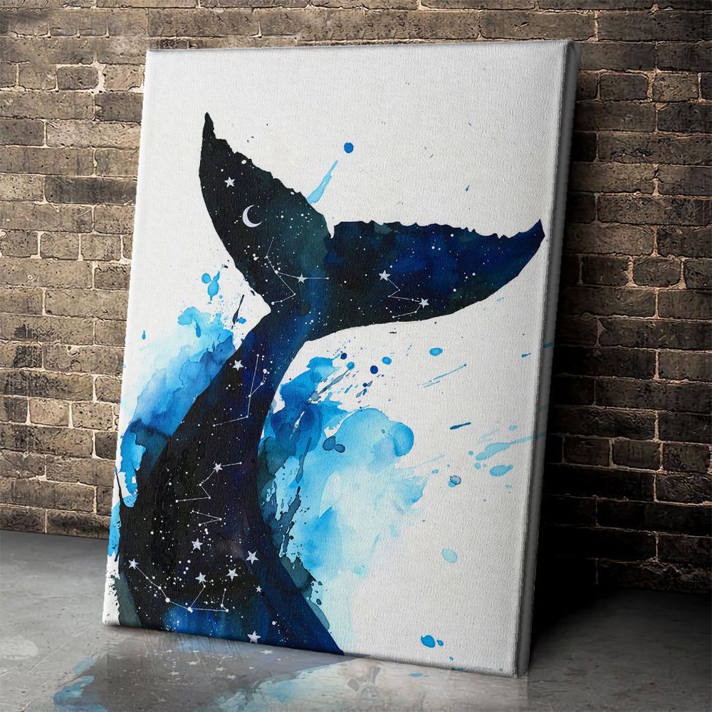 Whale Star Poster & Canvas