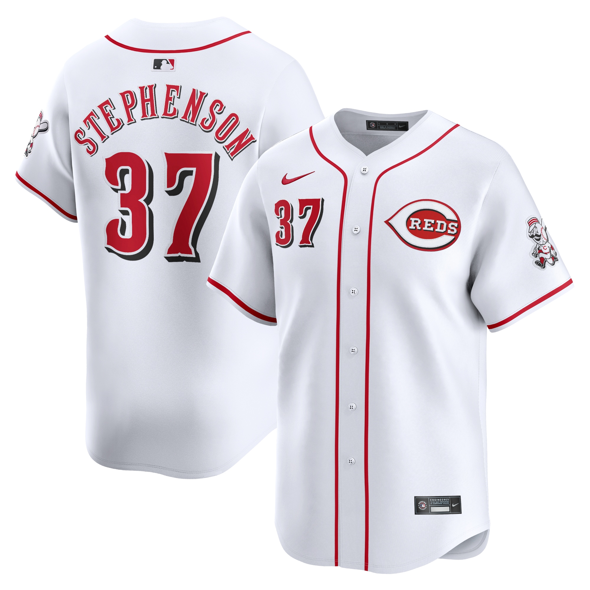 Tyler Stephenson Cincinnati Reds Home Limited Player Jersey – White