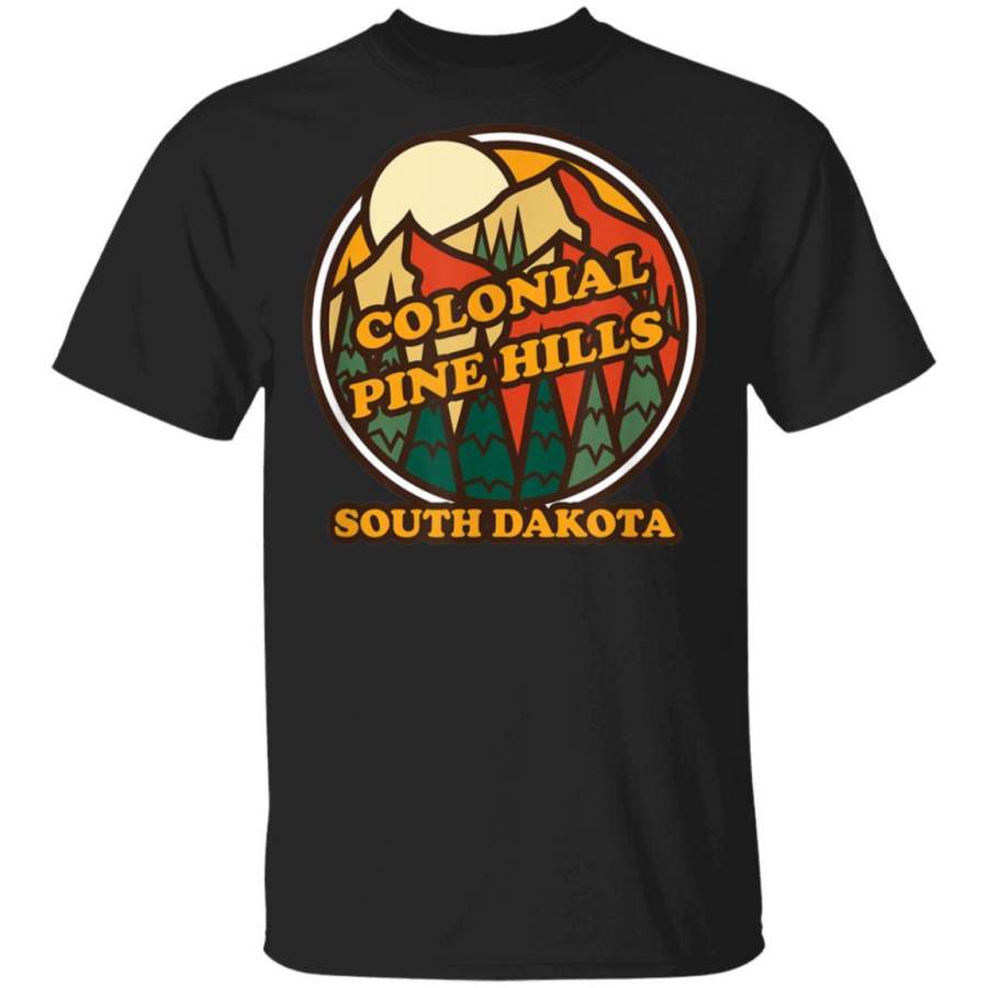 Vintage Colonial Pine Hills, South Dakota Mountain T-Shirt