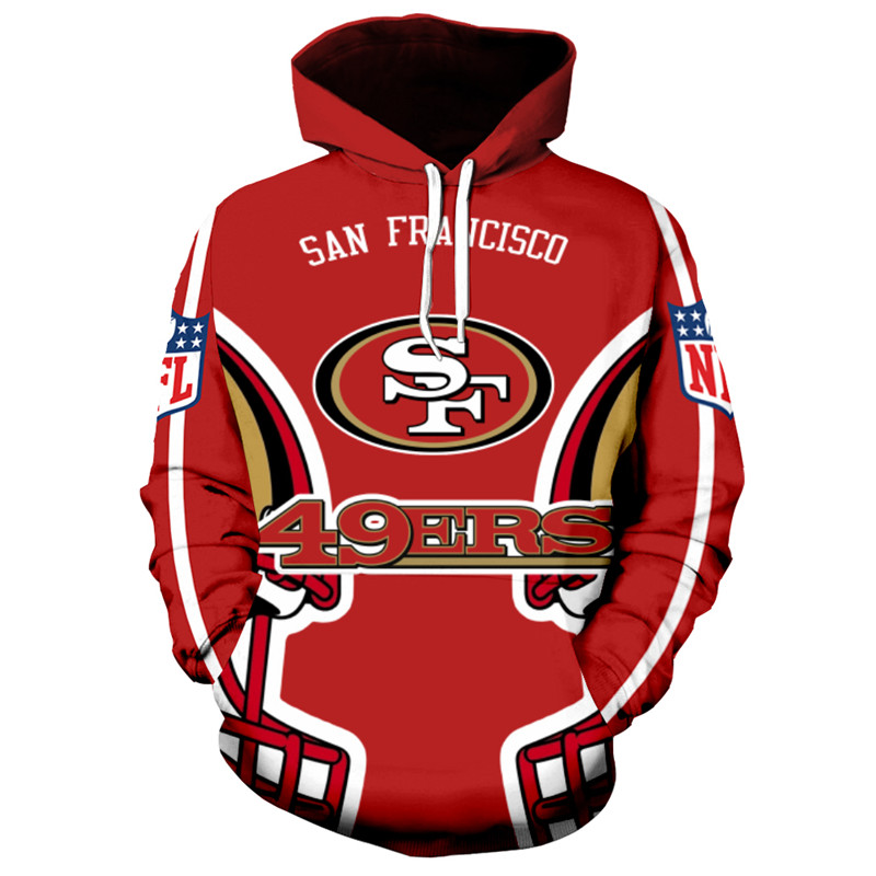 San Francisco 49Ers Zip Hoodie Pullover Sweatshirt For Fans