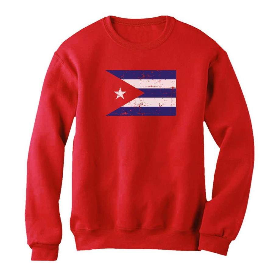 Cuba Flag – Vintage Retro Cuban Women Sweatshirt