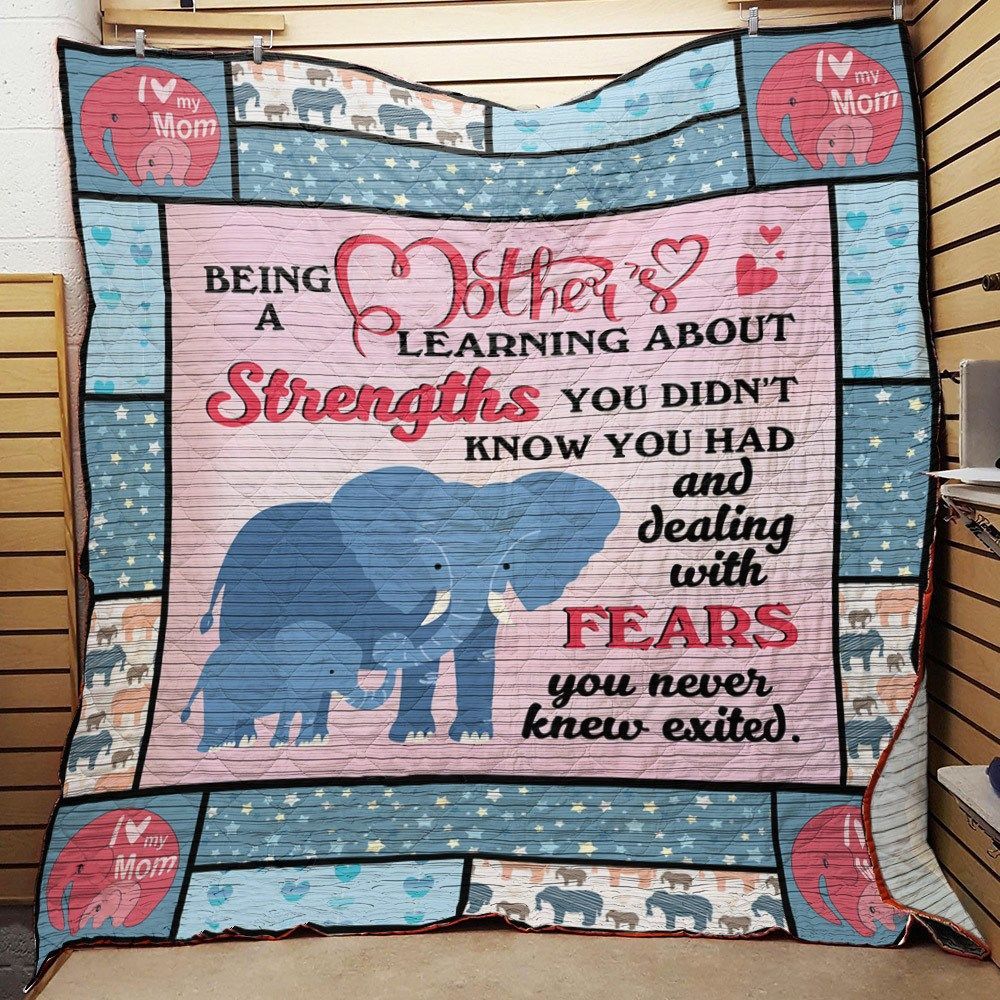 Mom Elephant Jfj10007 3D Customized Quilt Camli2707