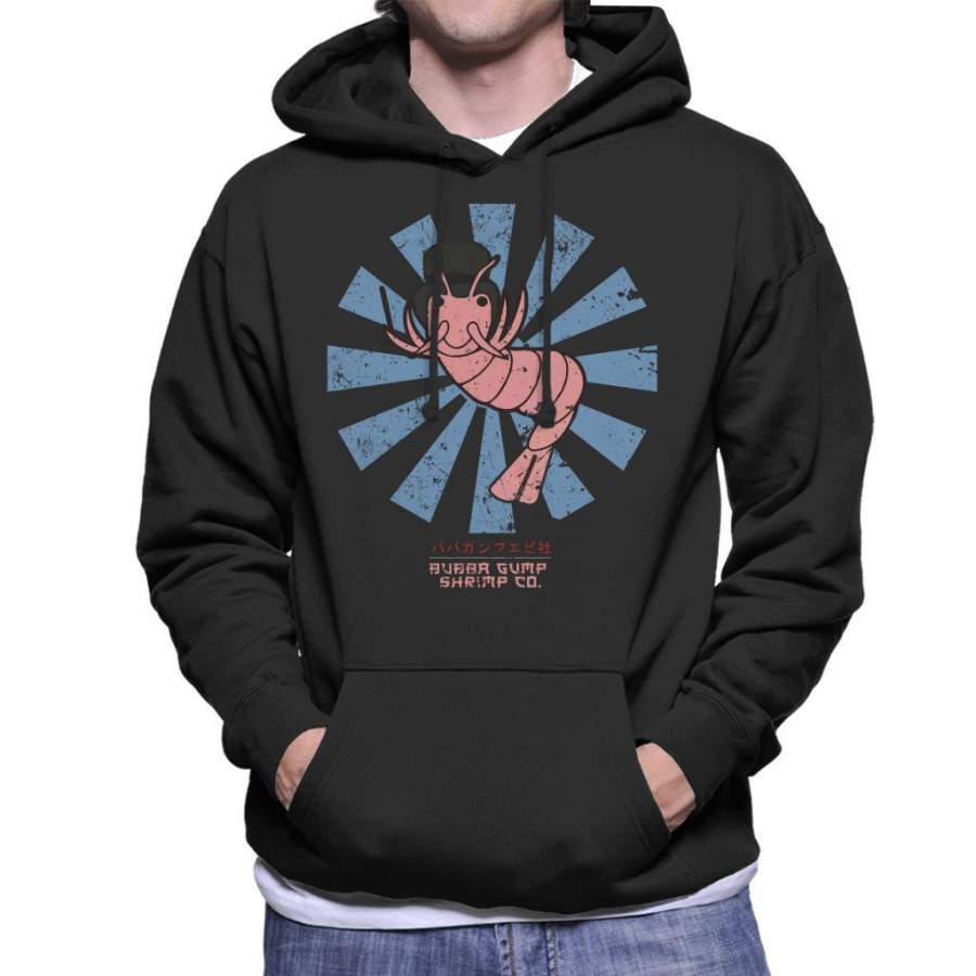 Bubba Gump Shrimp Co Retro Japanese Men’s Hooded Sweatshirt