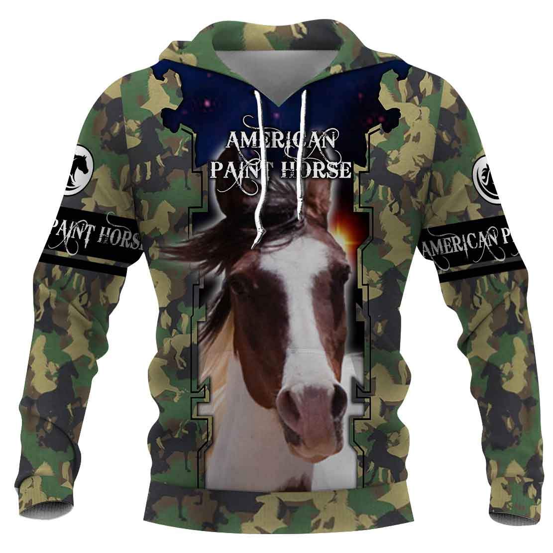 American Paint Horse Camo 3D Full Printing