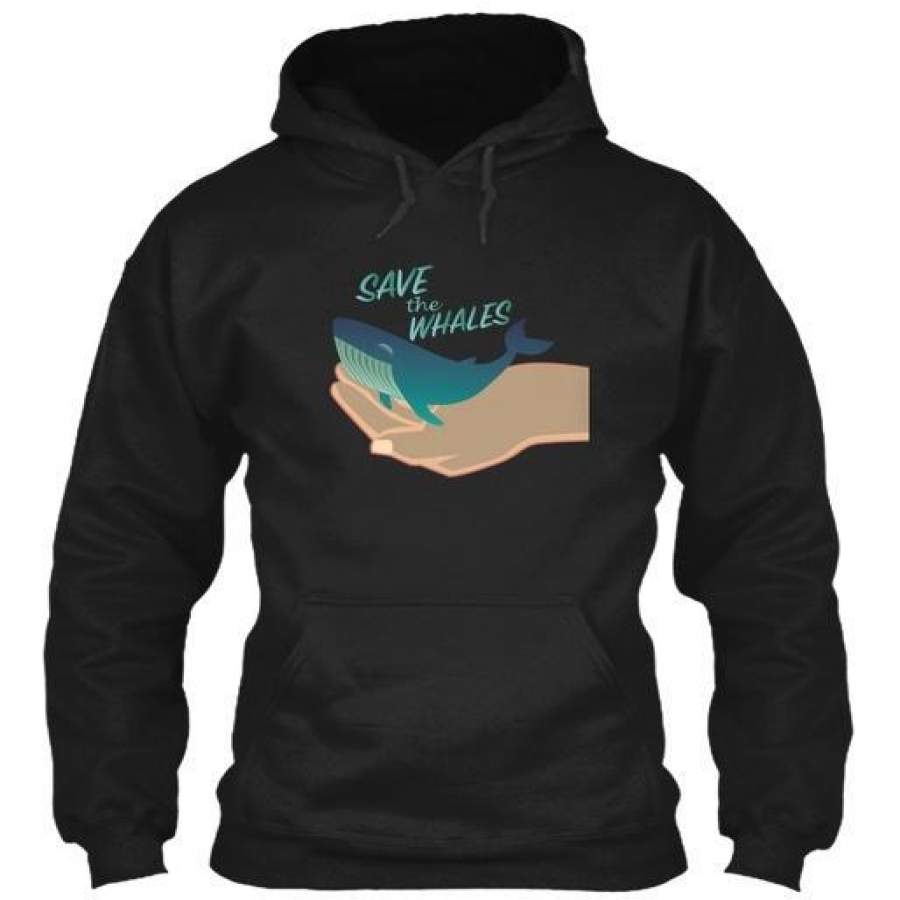 Whales Gildan Hoodie Sweatshirt