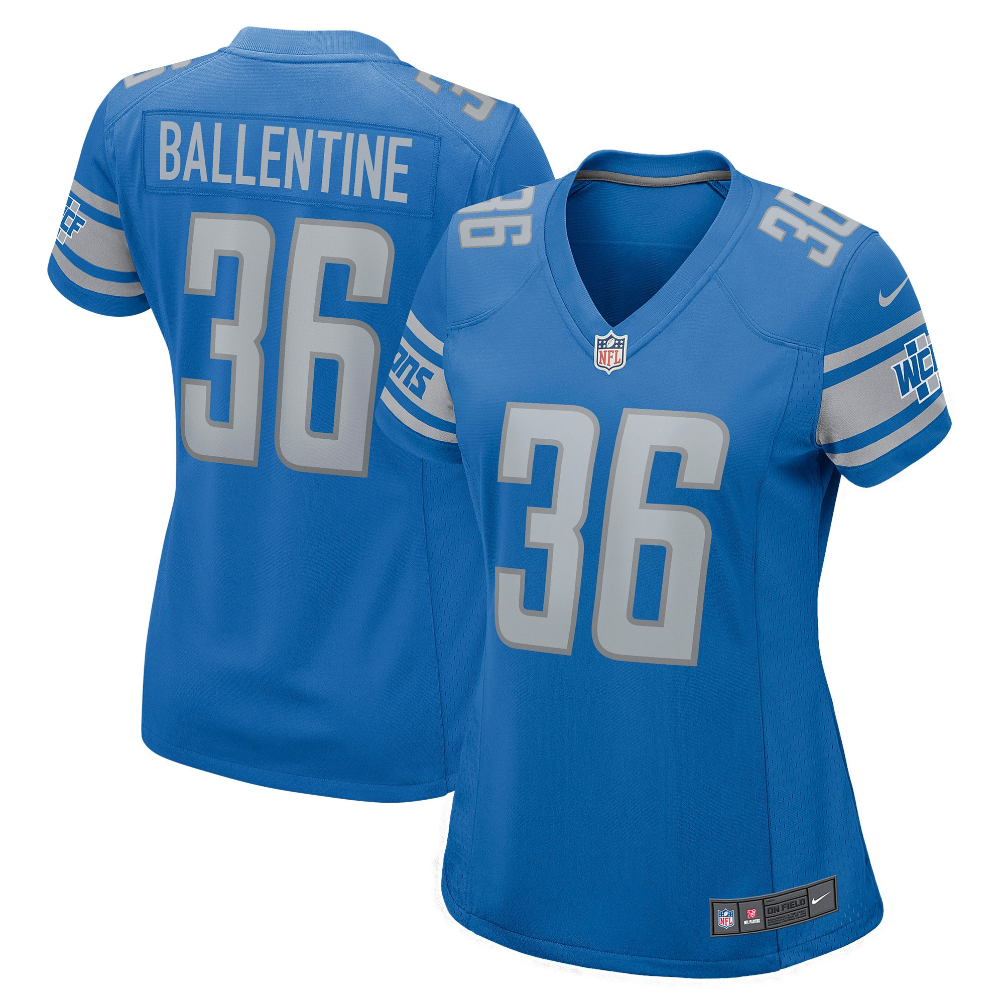 Corey Ballentine Detroit Lions Womens Game Jersey – Blue NFL