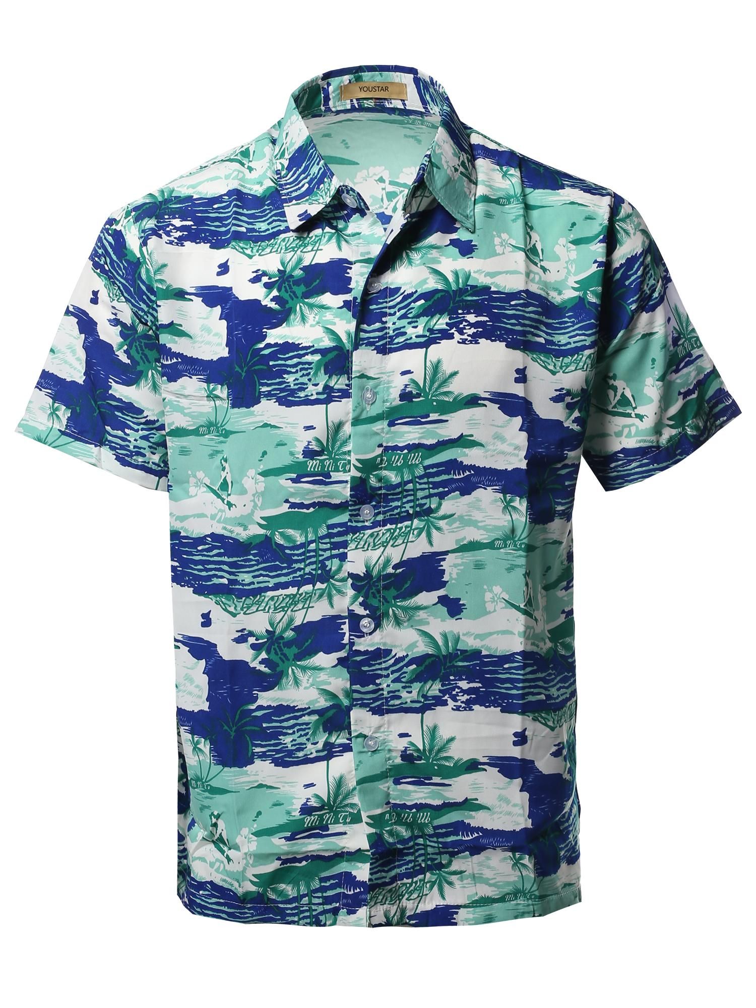 Leaf Blue Unique Design Hawaii Shirt Ha34978