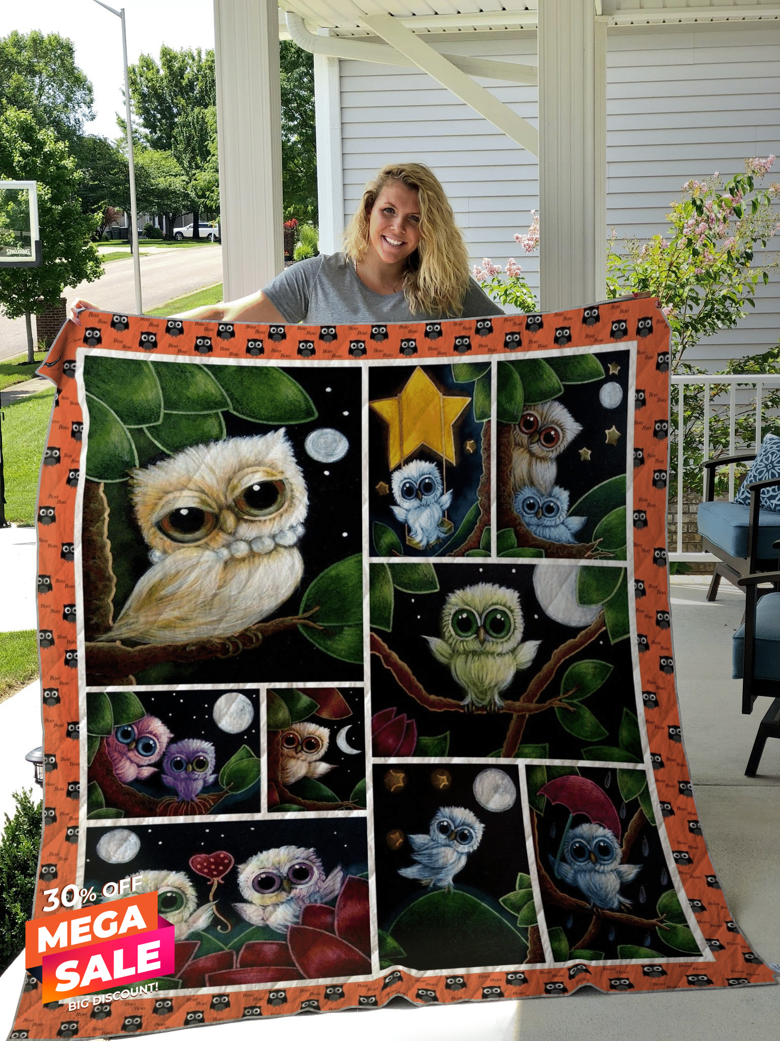 Owl CGD7456 Quilt Blanket