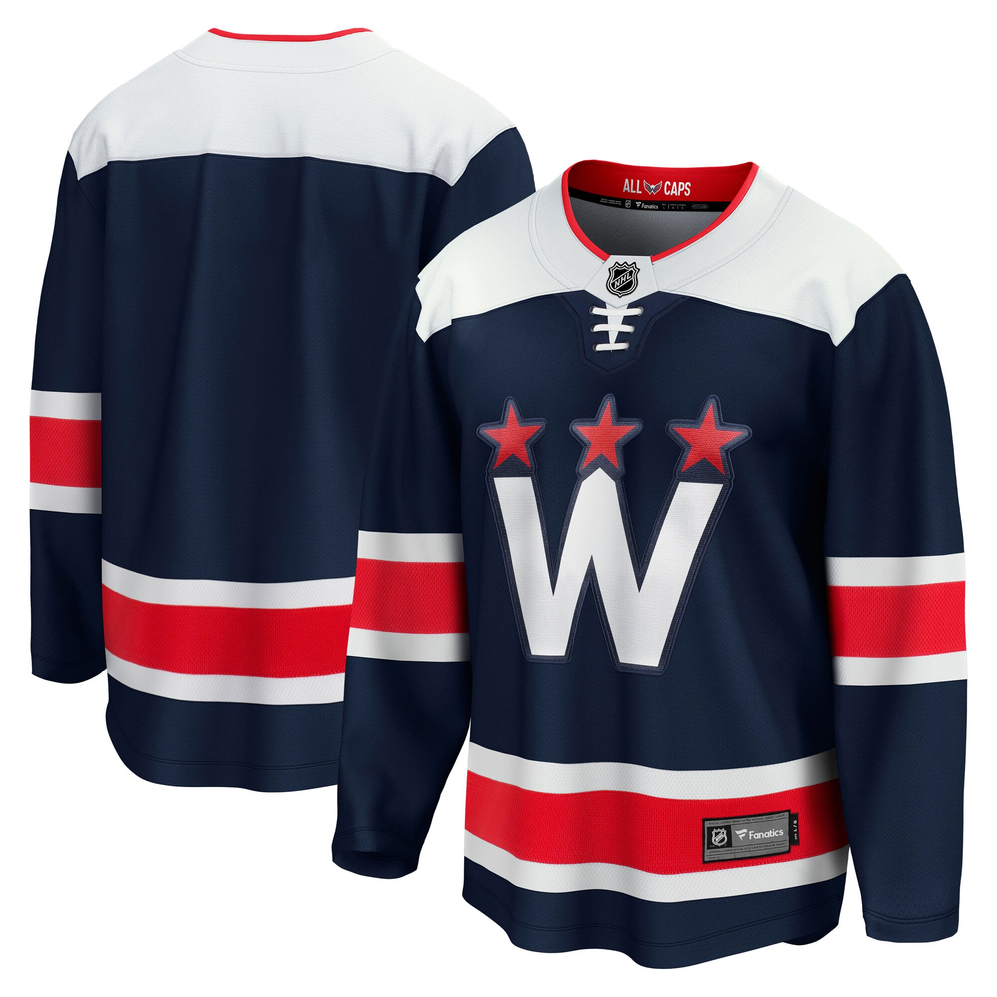 Washington Capitals Branded Alternate Premier Breakaway Jersey – Navy