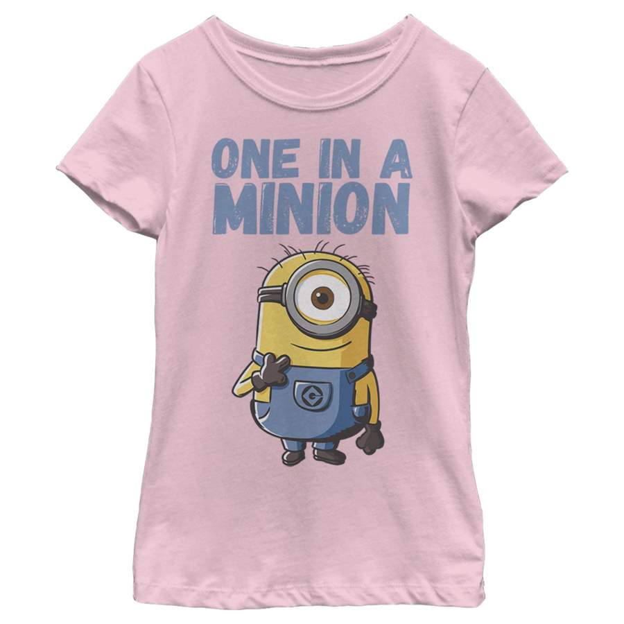 Despicable Me Girl’s Cute One in a Minion  T Shirt