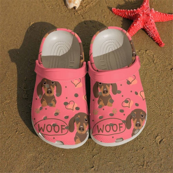 Dachshund Wiener Woof Sku 713 Crocs Clog Shoes – Justbeperfect Shop