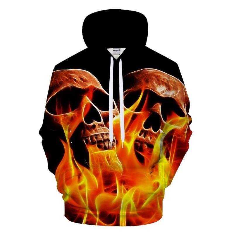 Fire & Skull Hoodie