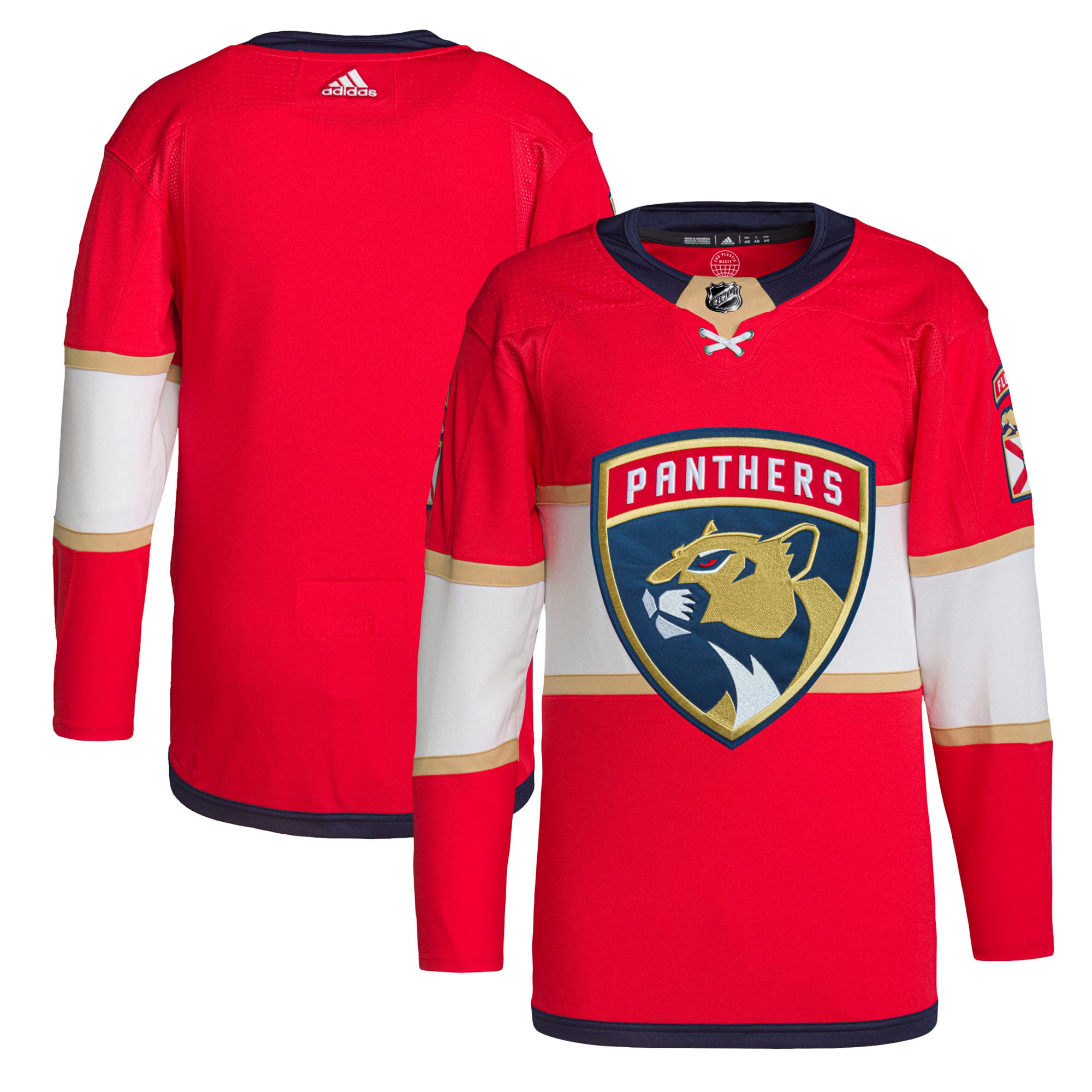 Florida Panthers Home Primegreen Authentic Jersey – Red