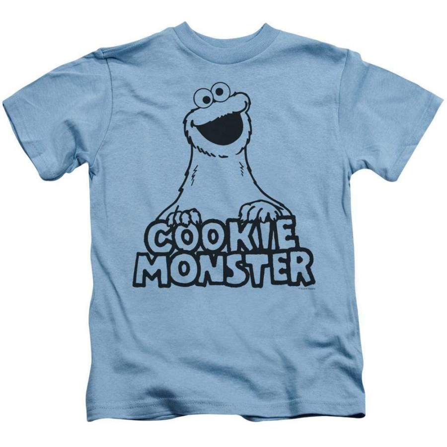 Sesame Street Vintage Cookie Monster Kid’s T-Shirt (Ages 4-7)