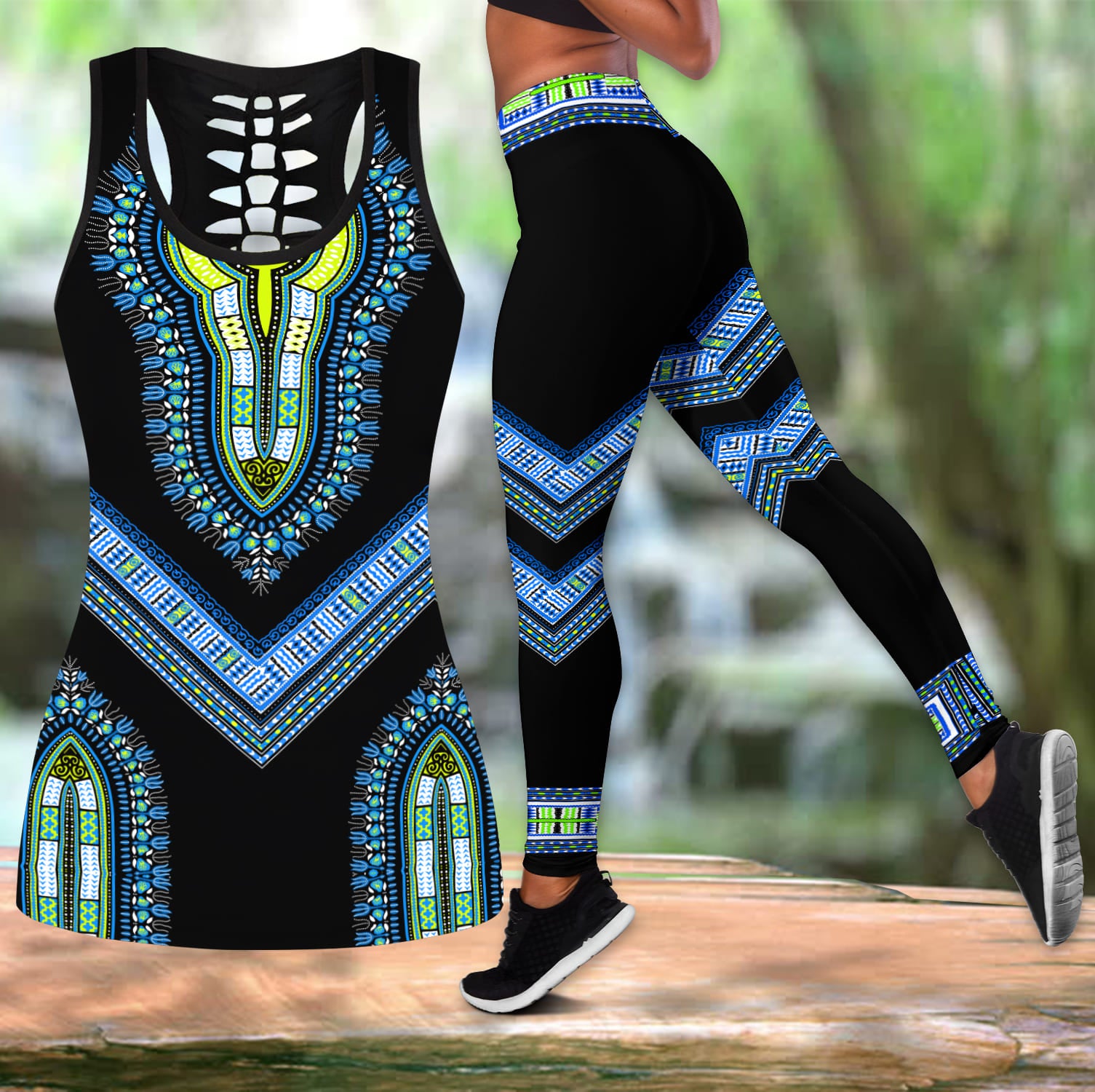 Tmarc Tee African Dashiki Combo Legging Tanktop