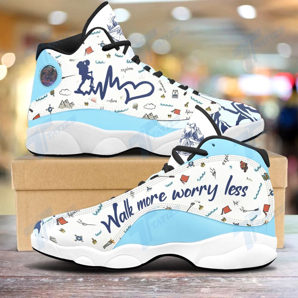 Hiking Walk More Worry Less 13 Sneakers XIII Shoes