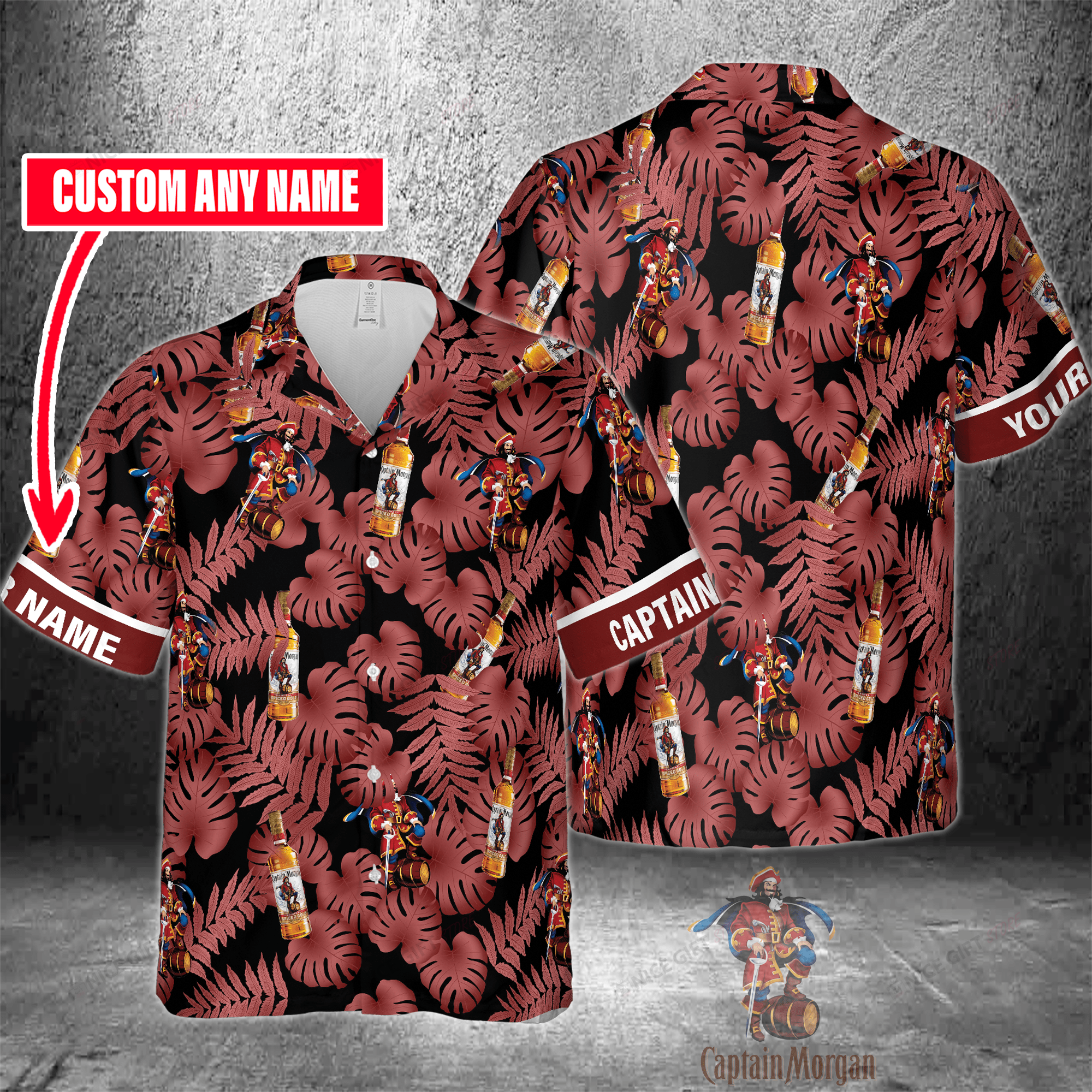 Captain Morgan Custom Name Hawaiian Shirt 3Hs-Q6K3